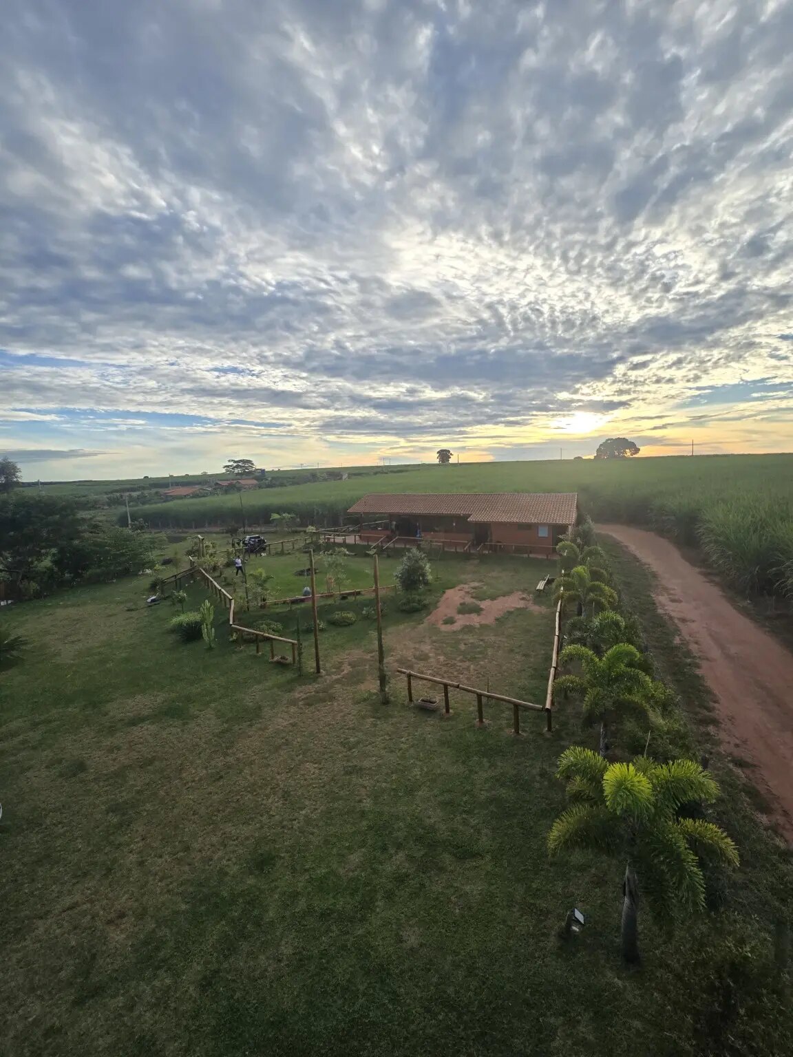 Current panoramic view of Santuário Céu de Aparecida in rural Matão, Brazil